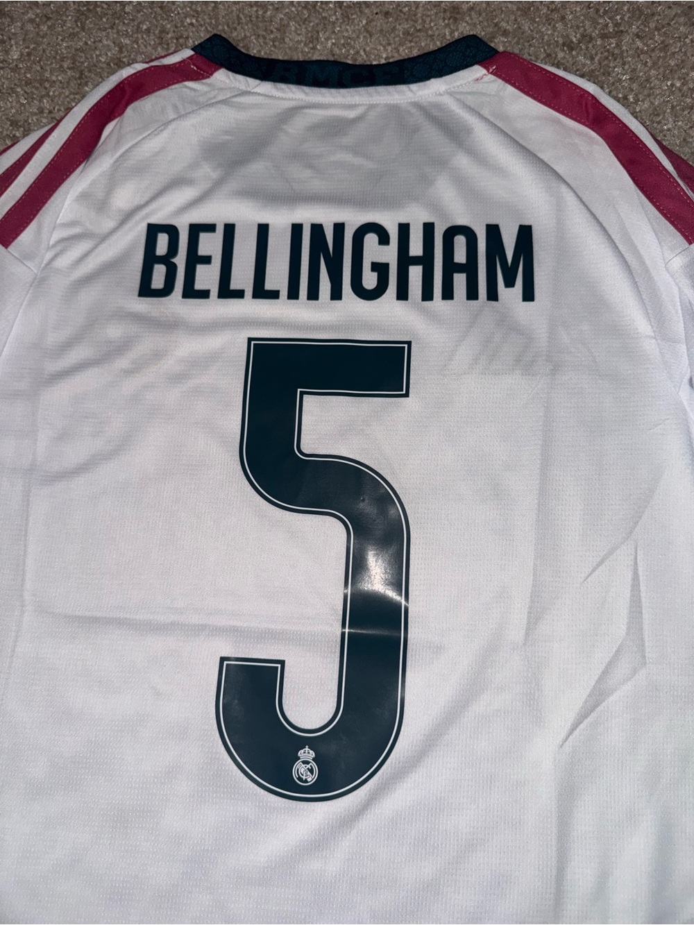 Adidas Real Madrid 2026-2027 Bellingham #5 Men’s Fan Version Home Soccer Jersey🆕 - Picture 2 of 9